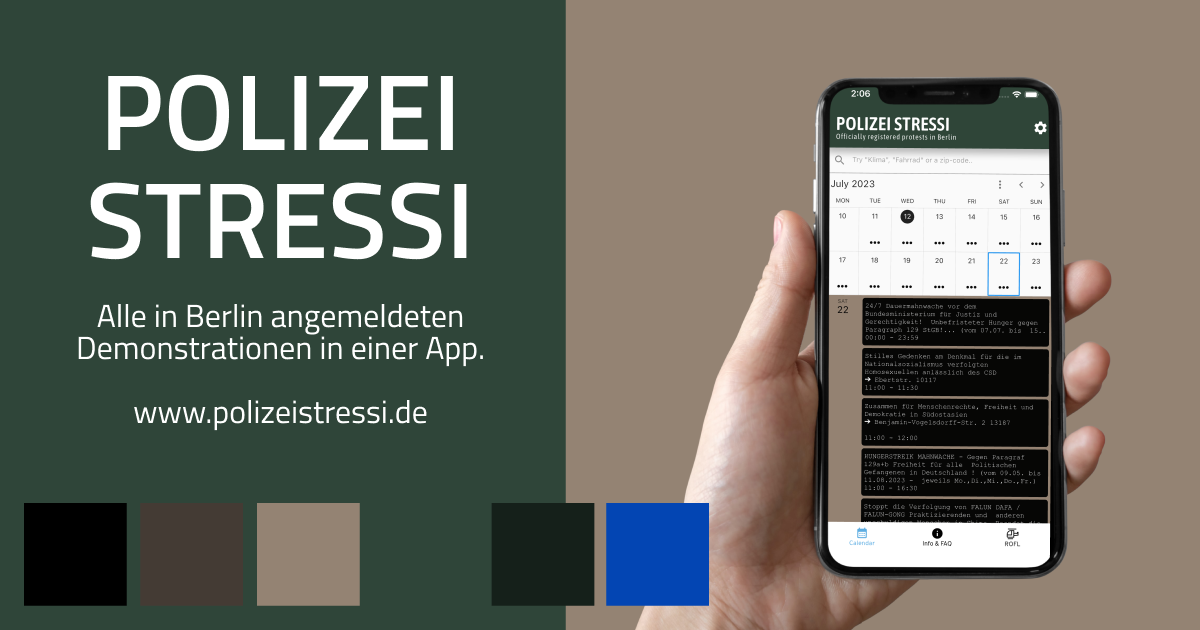 Polizei Stressi – App-Teaser