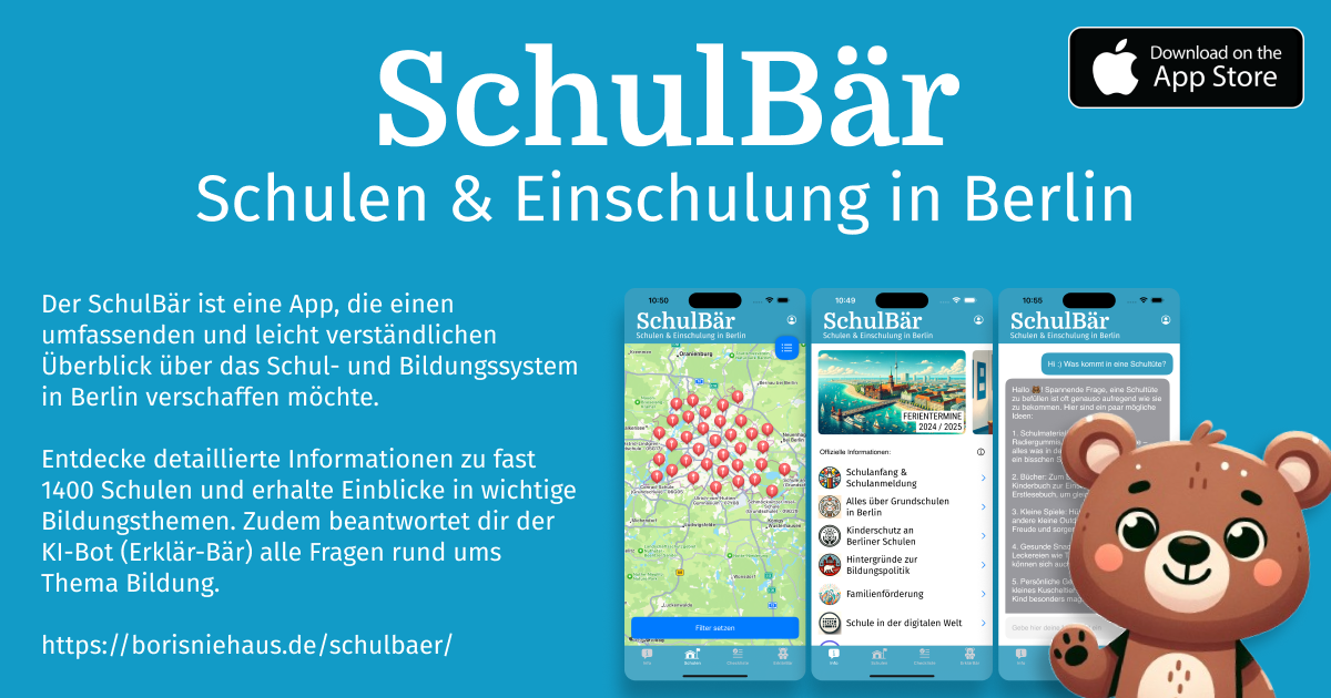 Schulbär – Lern-App, Teaser