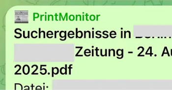 Telegram: Real-time keyword alerts