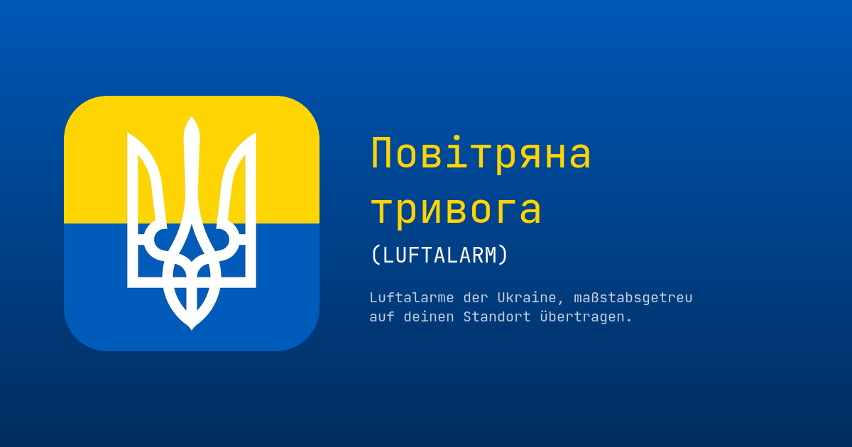 Повітряна тривога (Air Alert) – air raid alerts from Ukraine, App-Teaser